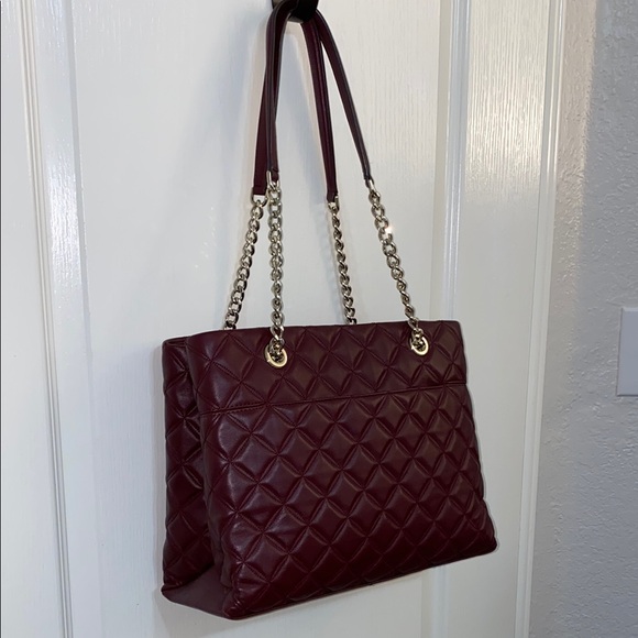 Kate Spade Maroon Quilted Shoulder Bag - Picture 2 of 6